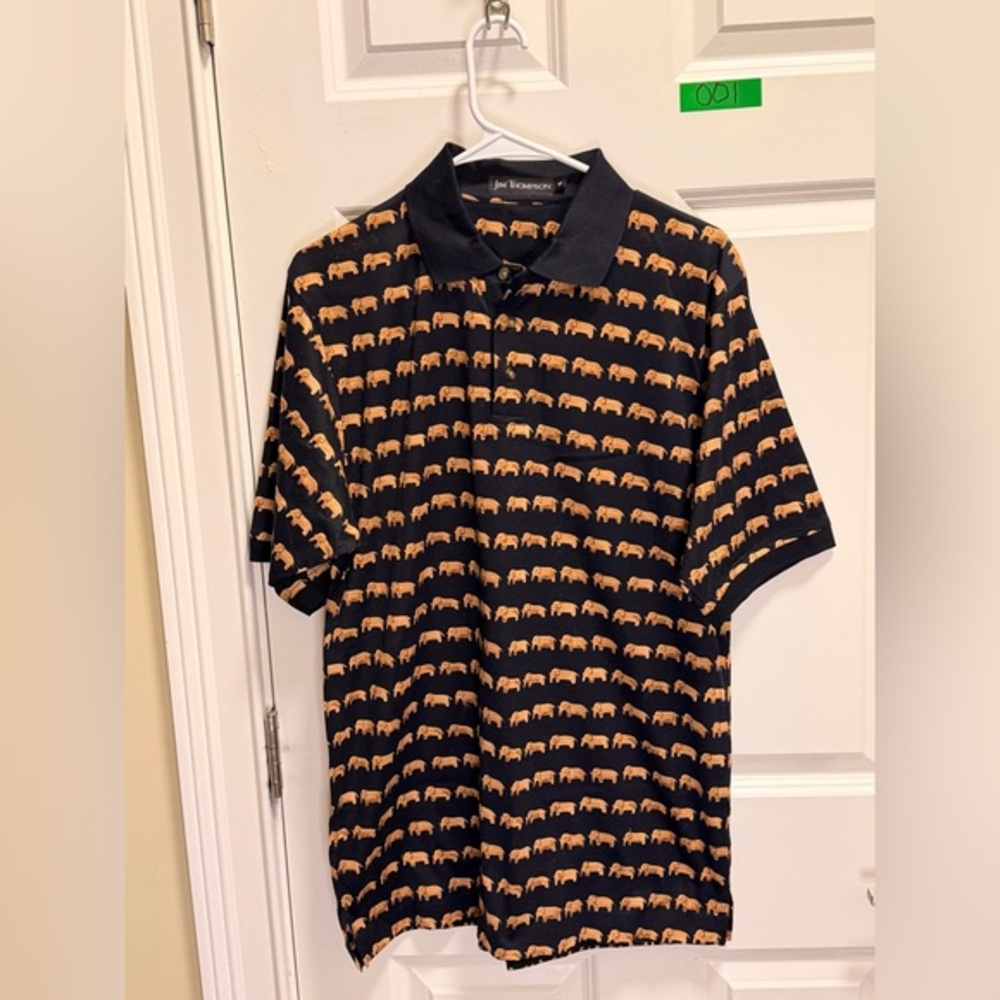 Mens Jim Thompson Elephant Polo Shirt